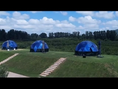 Glamping commerciale all'aperto Casa Igloo Casa di vetro Tenda Geodesica Cupola Tende Con Bagno