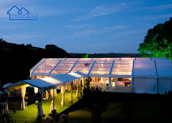 comprare Giardino esterno ombrello da sole Tenda nuziale Marquee Grande baldacchino trasparente Tenda nuziale Marquee fabbricazione online
