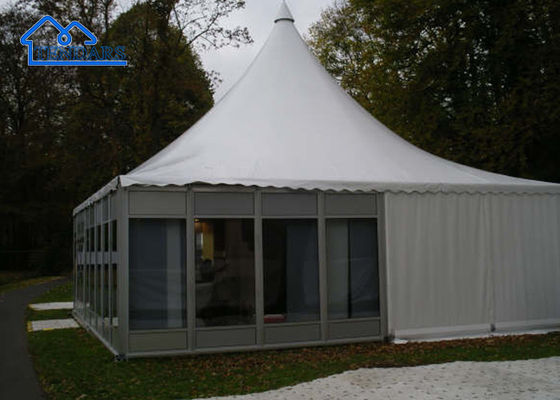 comprare Tenda di vetro personalizzata della pagoda della parete della tenda della tenda foranea del pinnacolo di vetro su per l'evento all'aperto fabbricazione online