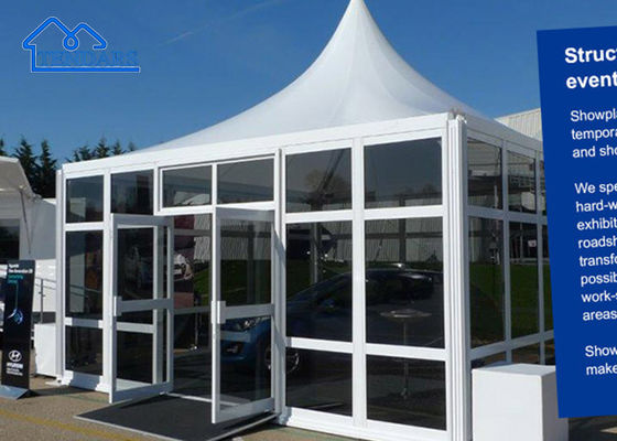 comprare Custom Nuovo PVC 100% impermeabile a pioggia 3x3m 4x4m 5x5m 6x6m Cornice in alluminio Marquee Pagoda Tent fabbricazione online