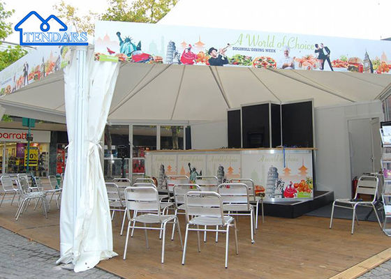 comprare Buona fornitura telaio in alluminio impermeabile tenda pagoda per eventi all'aperto struttura commerciale all'aperto fabbricazione online