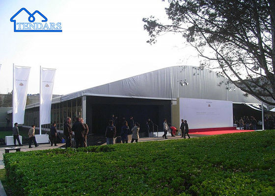 comprare Tenda ad arco con struttura in acciaio in lega di alluminio di nuovo stile con tenda per fiera commerciale a sbalzo fabbricazione online