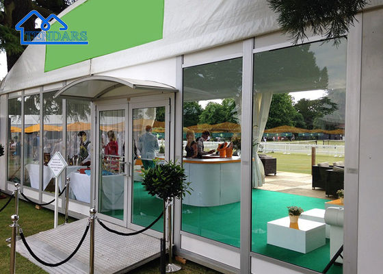 comprare Tetti in alluminio su misura Gran tenda Arco bianco Marquette con porta di vetro fabbricazione online