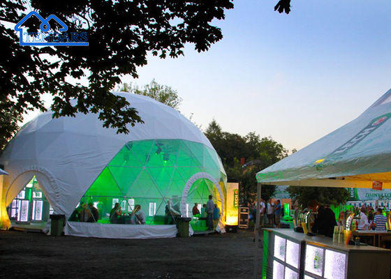 comprare 12m Dia PVC Cover Commercial Dome Tent Aluminium Alloy Vista panoramica per i siti di glamping fabbricazione online