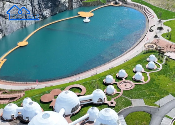comprare Tenda Glamping Hotel di lusso igniferabile Cupola geodesica per abitazione migliore Tenda Glamping per famiglie online manufacture