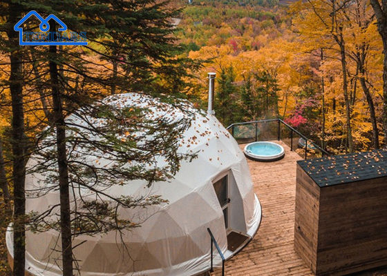 comprare Starry Sky Glamping Hotel Tent Respirante Ignifugo Leggere Con Disegno Di Cupola Grande Luxury Camping Tent online manufacture