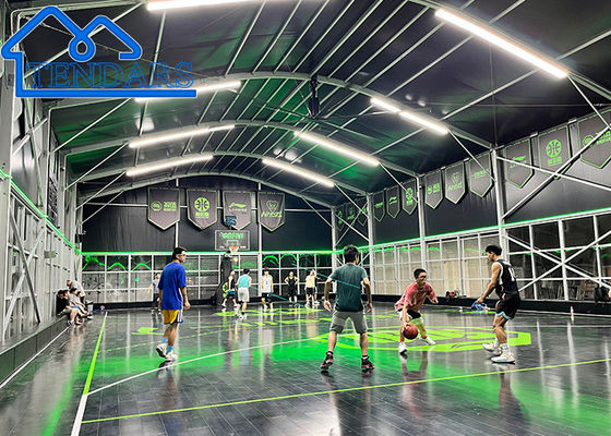 comprare 30x50m impermeabile PVC Membrana Sala sportiva Tenda Leggio di alluminio Neve carico per campo da basket fabbricazione online
