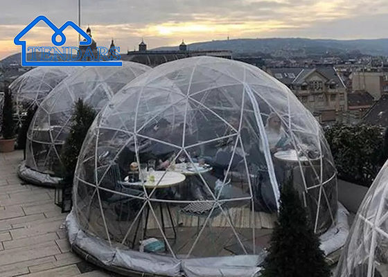 comprare Tende a cupola geodetica commerciali impermeabili geodetiche della tenda della cupola della fiera commerciale con la finestra trasparente fabbricazione online