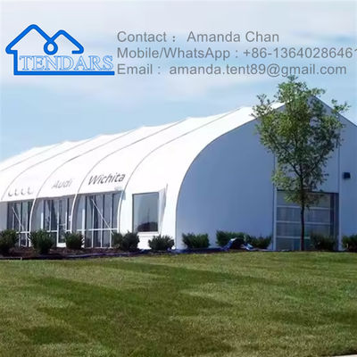 comprare Tenda di stoccaggio di lusso su misura Semi-permanente grande esposizione all'aria aperta di alluminio online manufacture