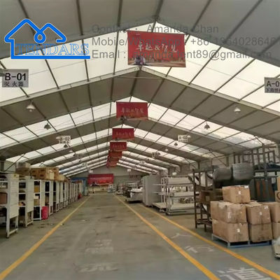 comprare Grande telaio in alluminio Bianco PVC Tende di stoccaggio industriale Struttura commerciale all'aperto fabbricazione online