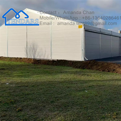comprare Colore e dimensione personalizzati Grande telaio in alluminio PVC A forma Tenda di stoccaggio esterna fabbricazione online