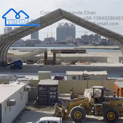 comprare All'aperto Grandi leghe d'alluminio personalizzate Tenda temporanea di stoccaggio Tenda a marciapiede Tenda curva online manufacture