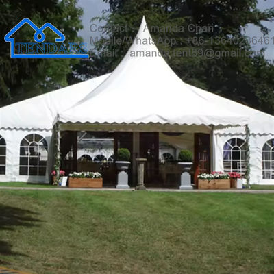 comprare Cornice di alluminio industriale di forma A grande spazio esterno bianco di stoccaggio tenda di chiesa Marquee fabbricazione online