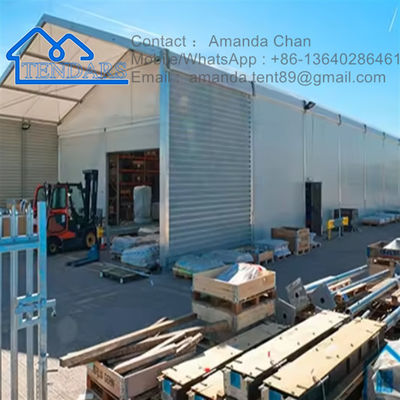 comprare 12x20m impermeabile PVC copertura magazzino tenda di stoccaggio acciaio galvanizzato resistente al vento per rifugi industriali fabbricazione online