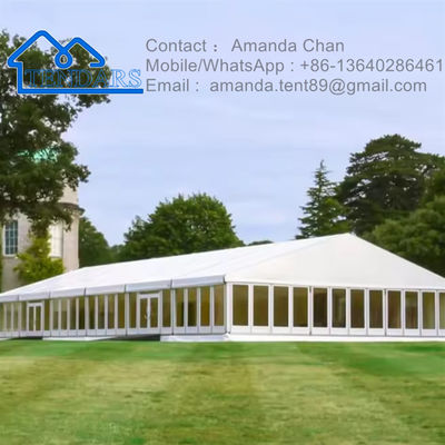 comprare Tenda di marciapiede da 5x5m di lunghezza chiara Tenda a doppio strato in acciaio galvanizzato per eventi commerciali fabbricazione online