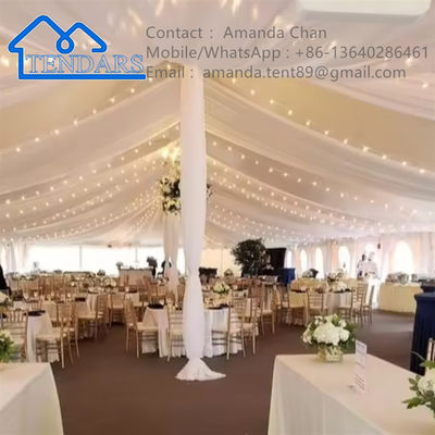comprare Grandi tende da matrimonio di lusso personalizzabili in alluminio per eventi all'aperto online manufacture