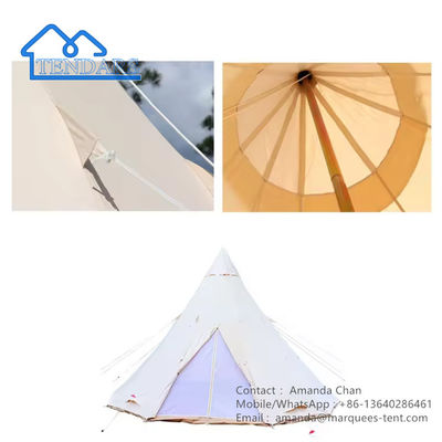 comprare Tenda da albergo di lusso Glamping impermeabile in cotone con ventola per tende di famiglia all' aperto online manufacture