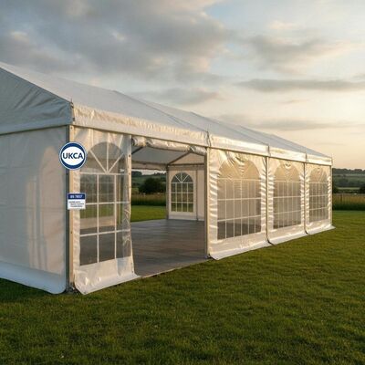 comprare Tenda tendone per feste conforme al mercato post Brexit del Regno Unito, marcata UKCA, struttura a tettoia per esportazione europea con standard britannico BS 7837 fabbricazione online