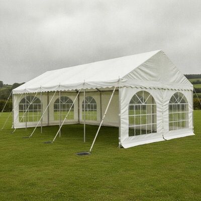 comprare Sistema di scarico di acqua impermeabile per le feste in giardino Marquee Tent Frame in alluminio per eventi all'aperto in tutto il Regno Unito fabbricazione online