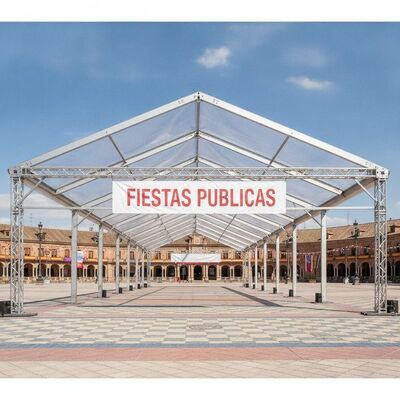 comprare Clearspan Aluminum Party Marquee Tent Double Truss Frame per Festival spagnoli Fiestas Eventi pubblici fabbricazione online
