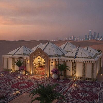 comprare Premium Ramadan Iftar Eid Celebration Party Marquee Tent Grande capacità Disegno islamico per i raduni familiari degli Emirati Arabi Uniti fabbricazione online
