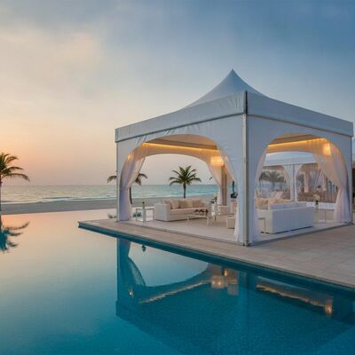 comprare Luxury Beach Resort Event vicino alla piscina Marquee Tent Anti-corrosione Protezione UV per i luoghi costieri degli Emirati Arabi Uniti fabbricazione online
