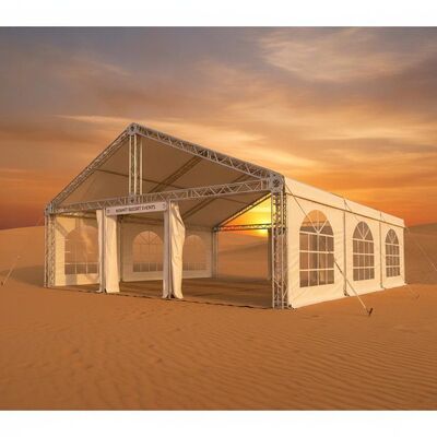 comprare Tessuto in PVC con struttura in alluminio per tenda per feste resistente per eventi climatici nel deserto del Kuwait fabbricazione online