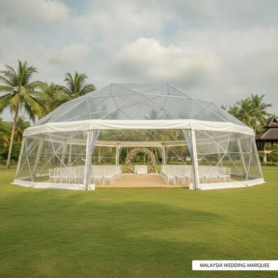 comprare Tenda di festa in lega di alluminio Tenda di festa in lega di alluminio Tenda impermeabile PVC copertura del tetto per la Malesia Cerimonie di matrimonio all'aperto Ricevimenti fabbricazione online