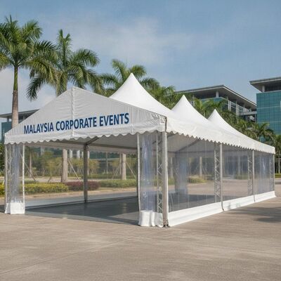 comprare Tenda Premium Party Marquee Tenda impermeabile PVC Canopy Aluminum Frame per Malesia Mostre aziendali Eventi fabbricazione online