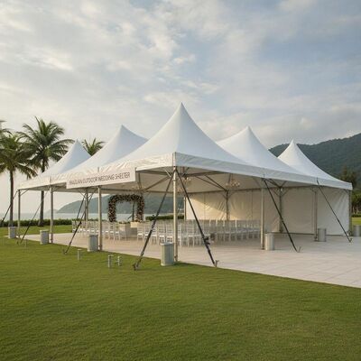 comprare Tenda per feste resistente al vento, resistente al vento, per ricevimenti di nozze brasiliani all'aperto, con ancoraggi a terra fabbricazione online