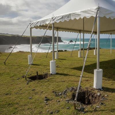 comprare Tenda per feste ad alta resistenza al vento Tenda per eventi costieri della Nuova Zelanda con sistema di ancoraggio a terra profondo fabbricazione online