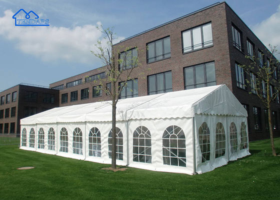 Cornice in acciaio galvanizzato 4x4m Tenda di festa 850g/m2 Tessuto in PVC Assemblaggio rapido per feste di compleanno