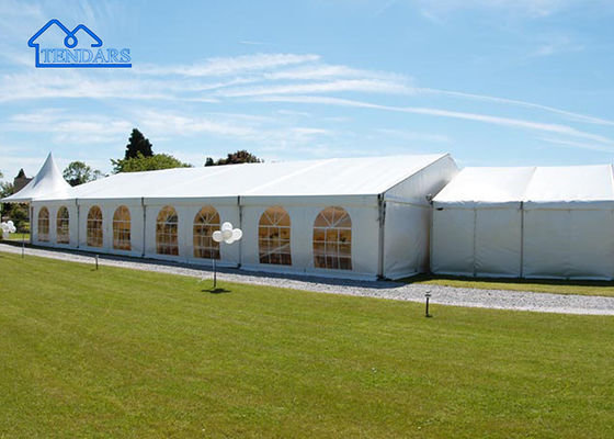 All-Weather Poolside Party Marquee Tents impermeabile PVC Alluminio Legato Quadro Super Canopy Struttura