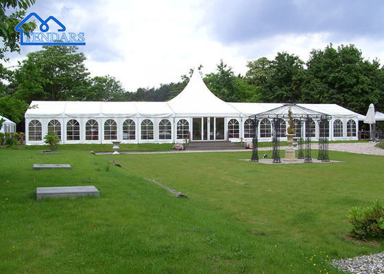 Design della struttura del baldacchino per eventi ignifugo per ricevimento della tenda per tendone per matrimoni in materiale spesso in PVC