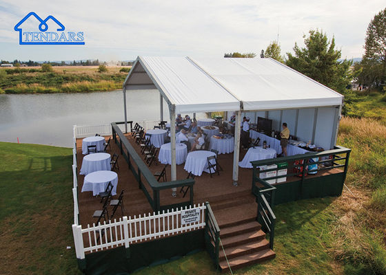 Customized Leisure Goft White PVC Fabric Marquee Tent Canopy Tent Per Sport Court Cover