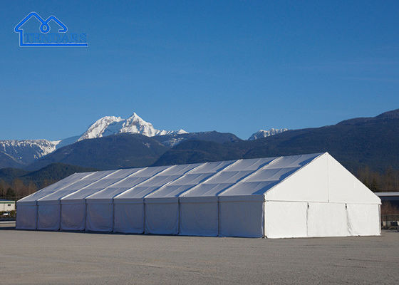 Grande tenda per eventi in lega di alluminio con pareti di PVC morbide, parete di vetro, ABS in vendita