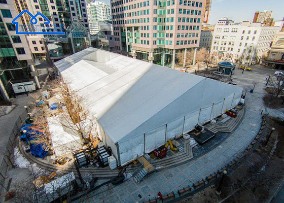 Tenda di stoccaggio industriale temporanea con telaio in alluminio OEM Tenda a baldacchino di buona qualità