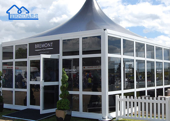 Tenda a prova di pioggia mobile con padiglione a picco elevato per feste / matrimoni / mostre / fiere / ecc.