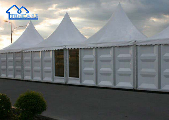 Padiglione Canopy Pagoda Aluminico Event impermeabile Alto Picco Tenda Con Parete Di Vetro Per Resort