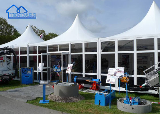 Facile da installare lussuosa tenda di pagoda in vetro di alluminio per feste, ristoranti, stand ecc.
