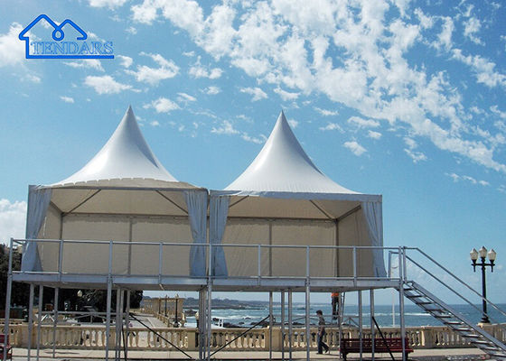 Acceptabile Logo Tenda Stretch Festa di nozze all'aperto Tenda pergola in alluminio Gazebo pagoda