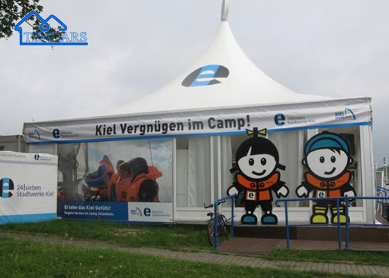 Tenda di pagoda in PVC personalizzata per mostre di alluminio