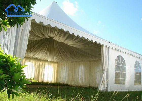 Tenda di pagoda in alluminio bianco Tenda di festa araba pesante Tenda di pagoda Tenda commerciale all'aperto Struttura
