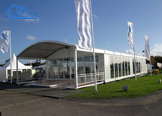 Bellissima tenda Arc Marquee Business Reception Festa di nozze Muro di vetro tenda Arcum