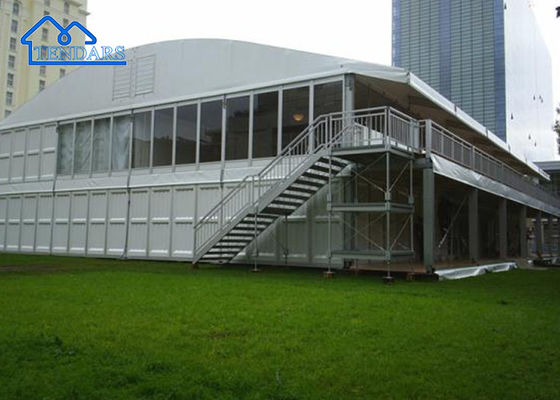 Comprare una grande tenda per eventi, all'aperto, in alluminio, due strati con primo piano e secondo piano