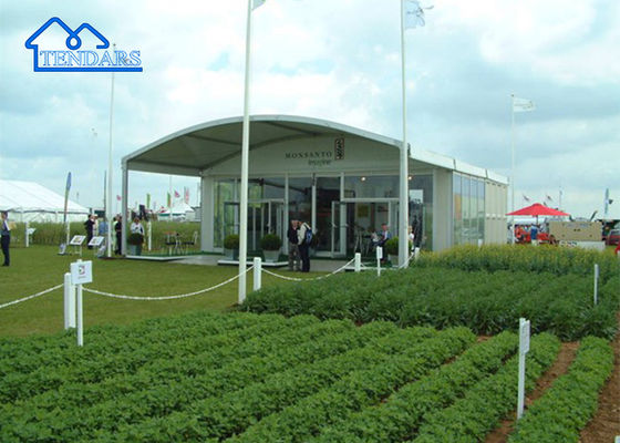 Legatura di alluminio Grande capacità 100km/h Max vento consentito Canvas Party Arcum Tent Dome Tent Per 500 posti
