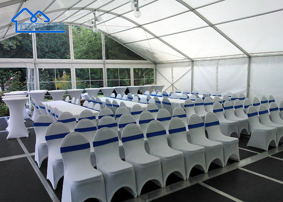 30x50m Da esterno Pvc a prova di fuoco tetto curvo Arco di alluminio Event tenda di festa copertura per 1200 persone