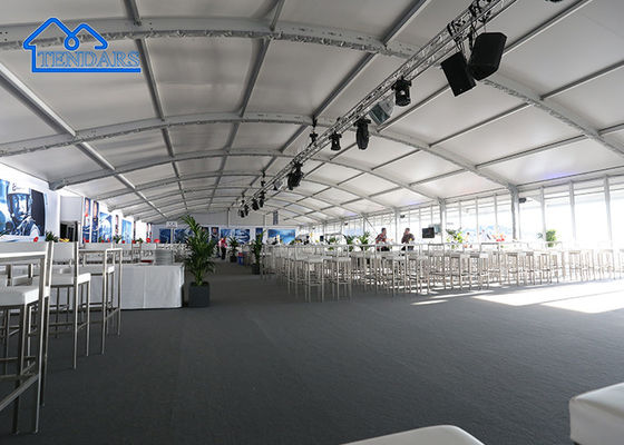 Cornice di lega rinforzata 8x10m Arcum Tent Canopy ignifuge forma di arco per eventi eleganti