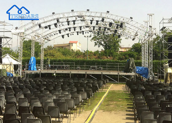 Facile da assemblare tralicci di alluminio pinze quadrate linea di partenza tralicce struttura per concerto