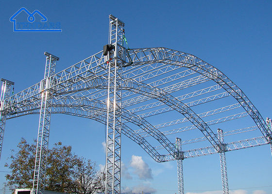 Opzionale Custom Aluminum Truss Flex Totem Accessories For Dj Equipment Tenda di festa in vendita